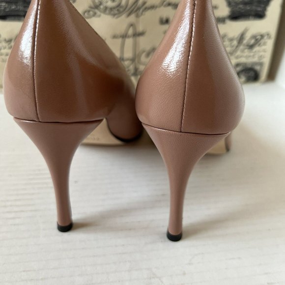 Theory Hexa Pumps US 9/40 Deep Salt Pink Pointy All Leather NWB - Picture 5 of 9